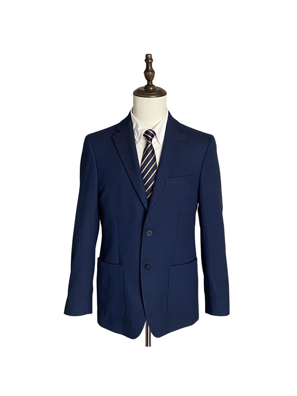 Michael Kors Sport Coat Men's 38 Regular Sport Coat Stretch Blue Herringbone NEW